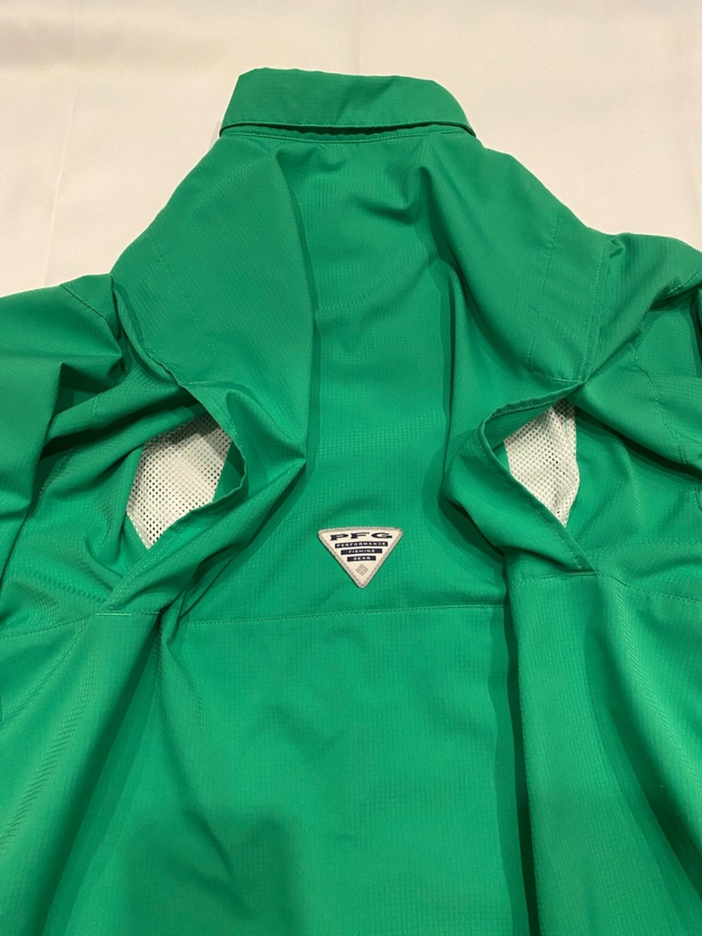 Columbia PFG Men’s S Bright Green Long-Sleeve Button-Down Shirt - Picture 7 of 8